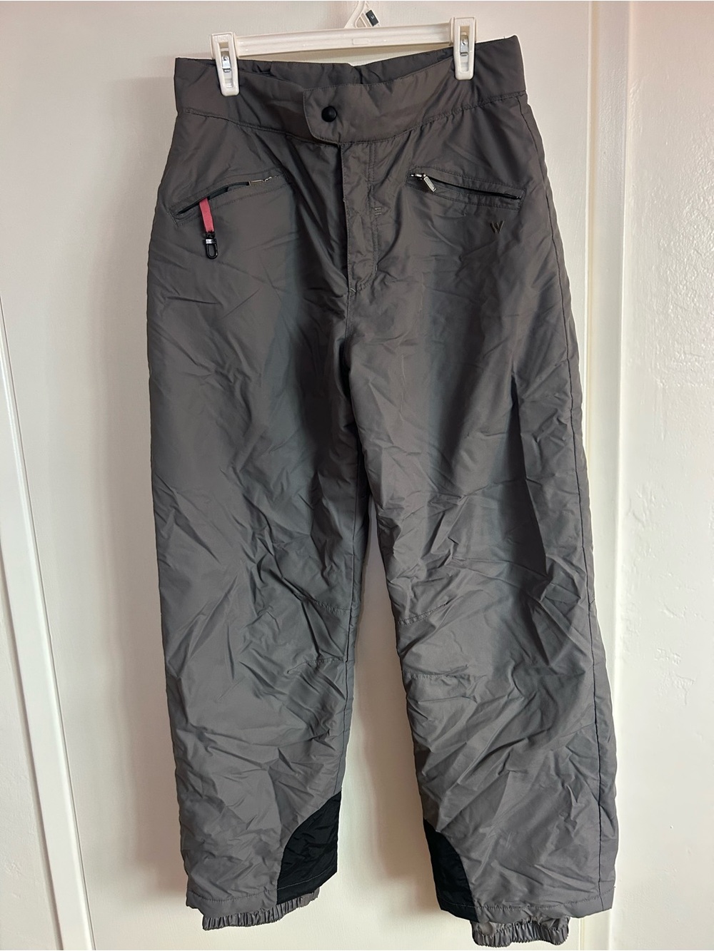 White Sierra Gray Insulated Snowpants